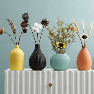 Nordic Style Flower Vase Silicone Mold: DIY Concrete Cement Pot