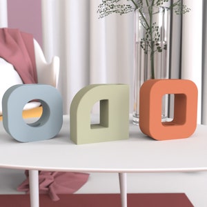 Silicone Concrete Vase Molds: Geometric Planter Pot Cement Molds