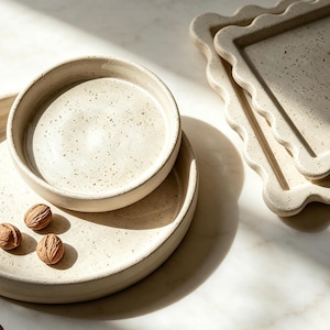 Molde cuadrado de silicona para bandejas: Soporte grande para frutero de cemento (tamaños disponibles: 19,5/25,5 cm)