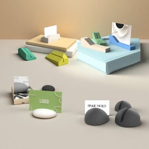 Creatieve modellering cement mal visitekaartje houder siliconen mal aromatherapie gips beton kantoor desktop decoratie custom siliconen mal:
