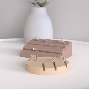 Beton Ring Houder Basis Mallen Siliconen Cement Display Lade Mallen sieraden ornamenten Houder Mallen DIY Beton oorstekers Houder Schimmel