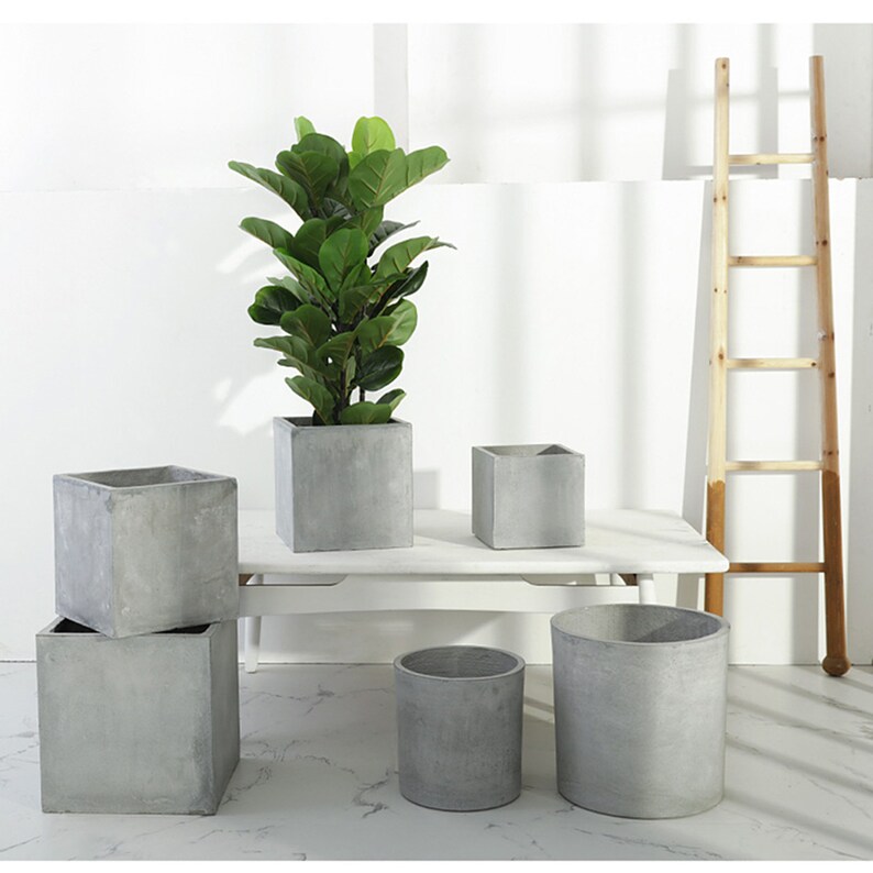 Large Size Silicone Pot Molds concrete Garden Pot Molds Etsy