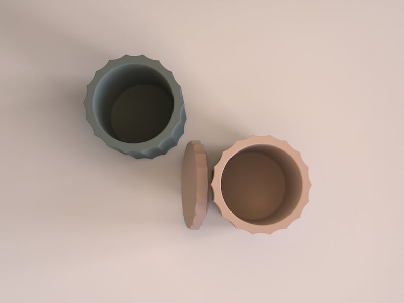 Streak pattern concrete Candle Vessel Molds Silicone cement Etsy