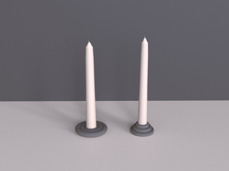 Creative Round Candle Holder Molds Concrete Candlestick Molds Etsy