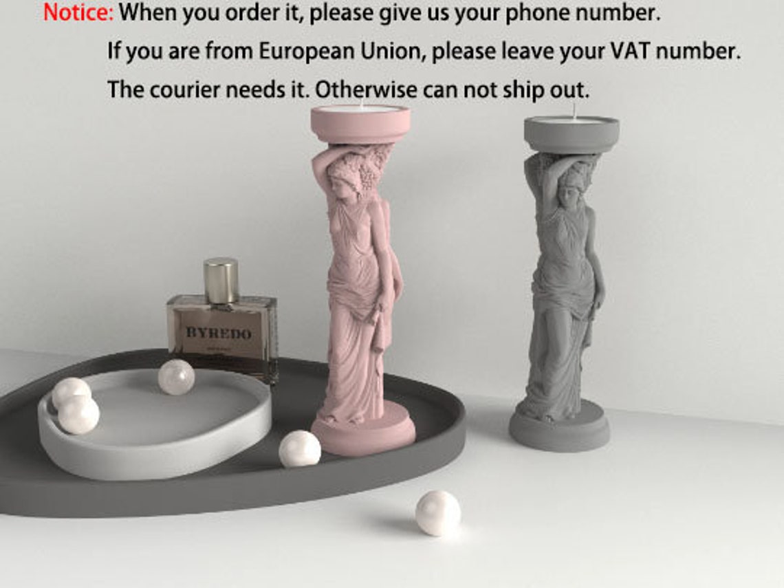 Concrete Goddess Statue Molds Cement Candle Holder Molds Etsy