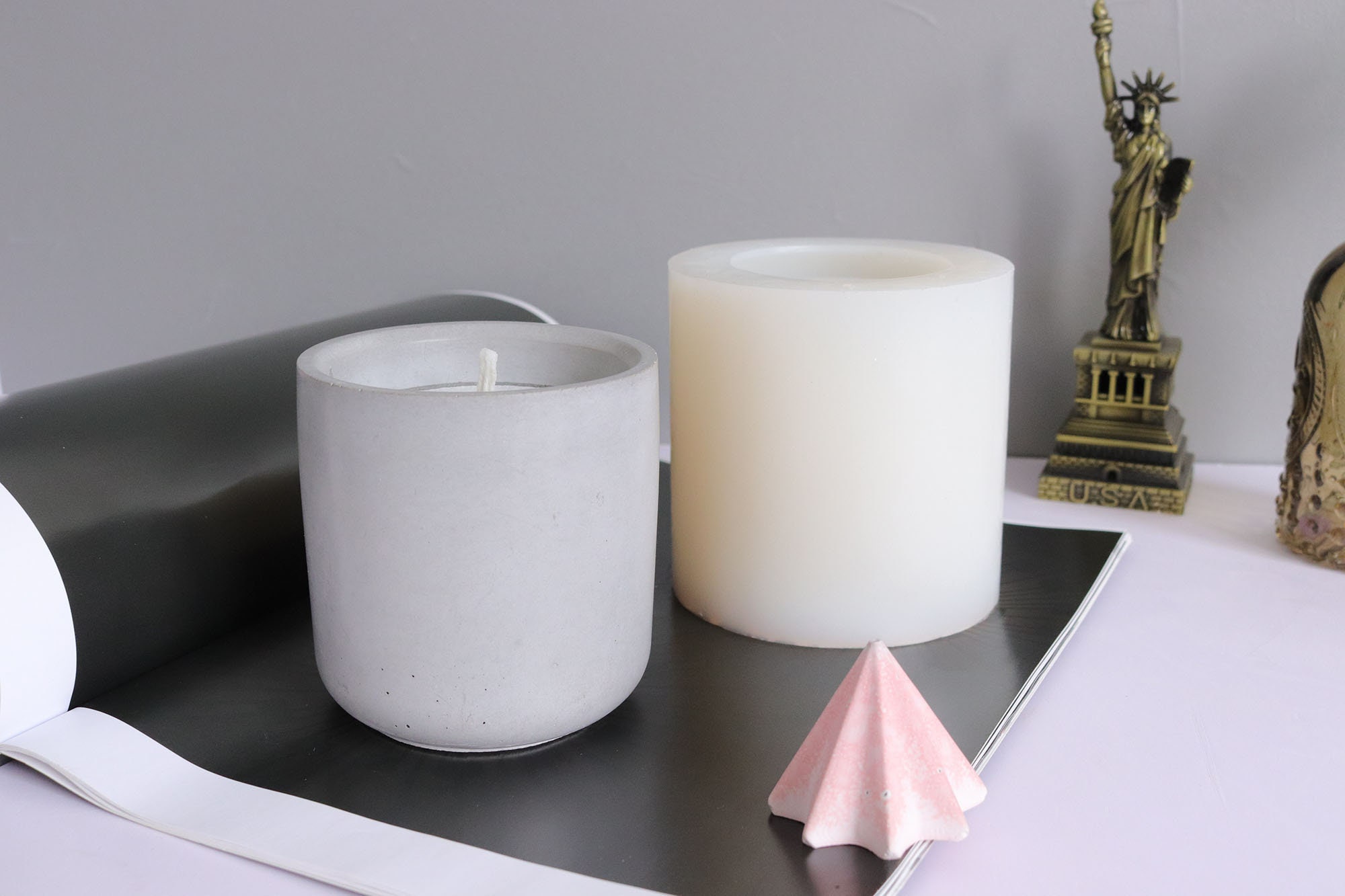 Candle Holder Molds Concrete Silicone Molds for Candle Etsy