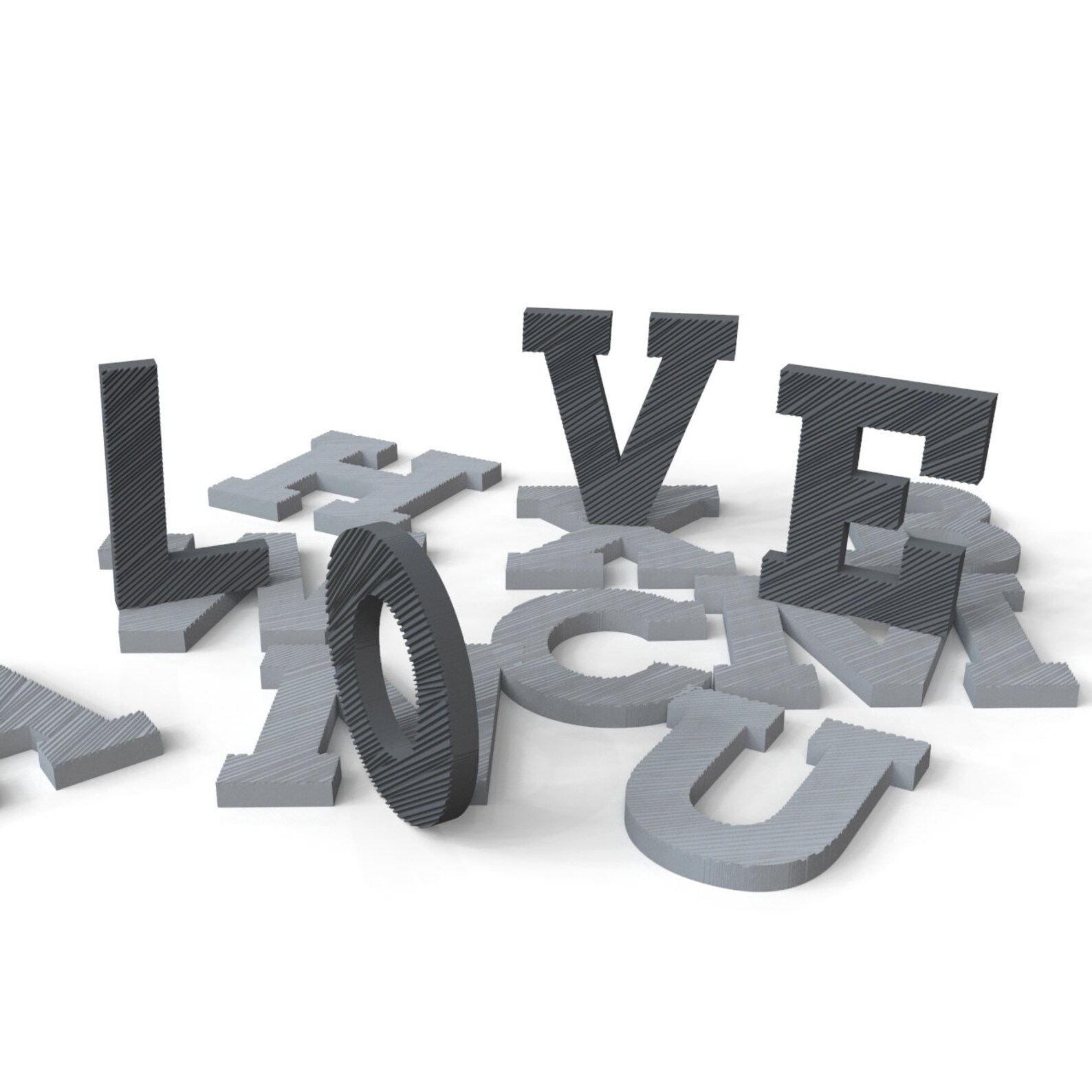 Concrete letter Molds Uppercase english letters Molds DIY Etsy