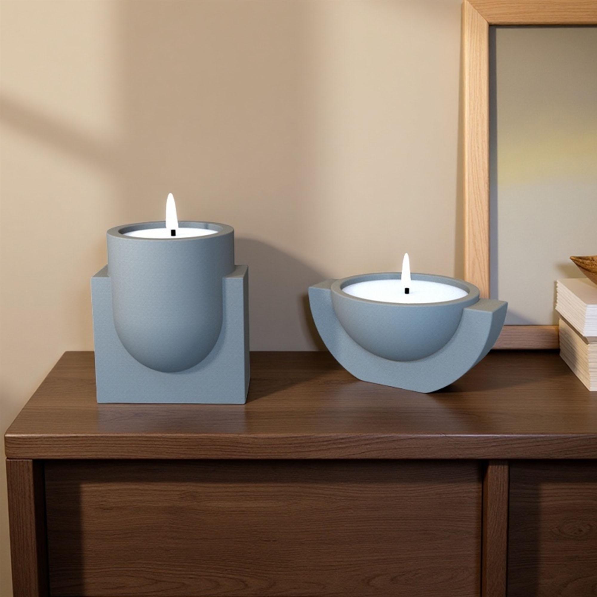 Durable Creative Silicone Candle Cup & candle vessel Mold - Handmade Reusable Candle Making Supplies - Concrete candle Jar mold Bulk Sale