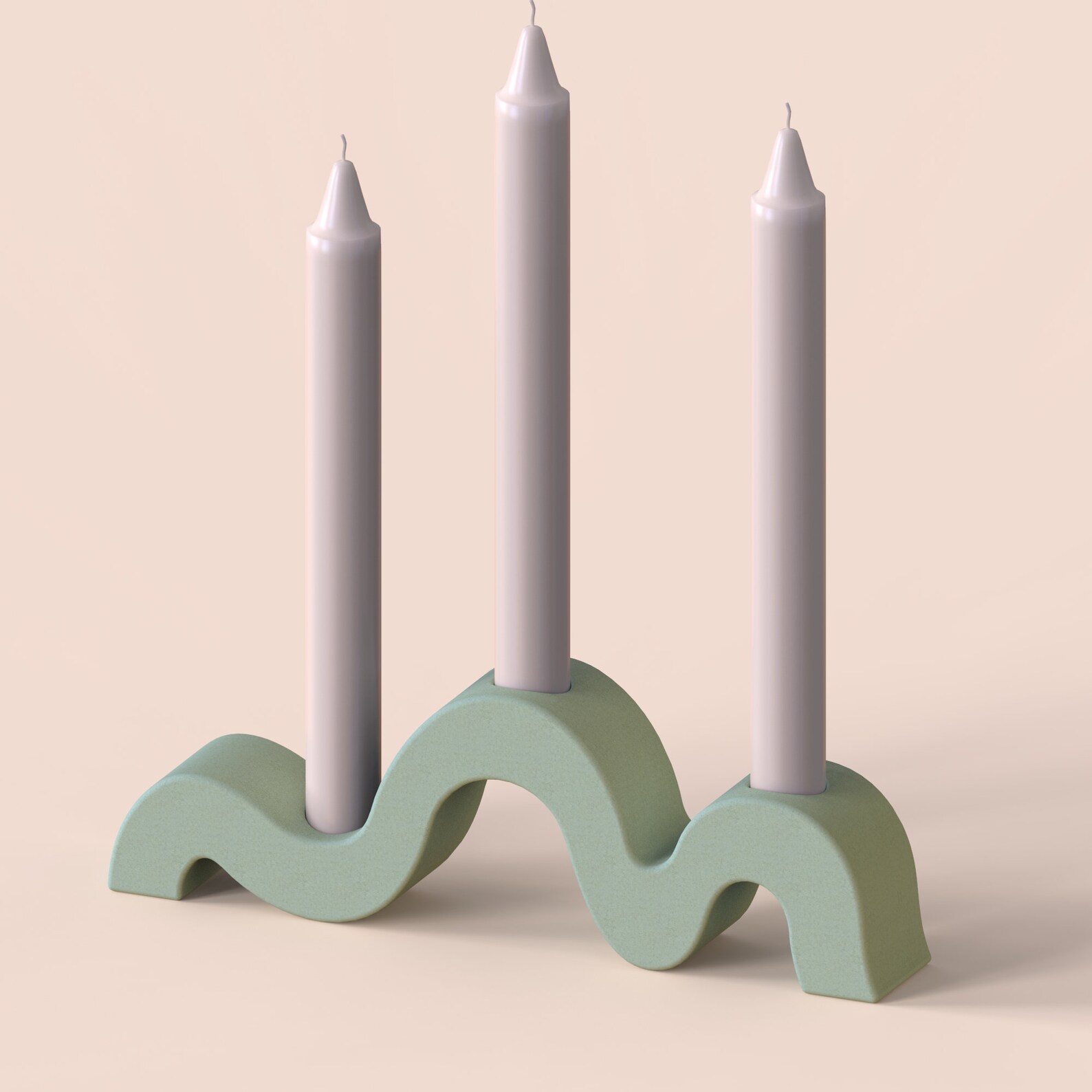 Wave Silicone Candle Stick Molds Wax Candle Holder mold Etsy