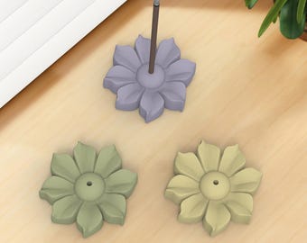 Concrete Flower Incense Holder Silicone Mold: DIY Crafts