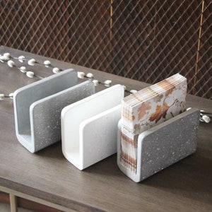 Moldes para portatarjetas de hormigón, molde creativo para yeso y artesanías de hormigón, molde de hormigón para decoración del hogar, moldes para portatarjetas de almacenamiento