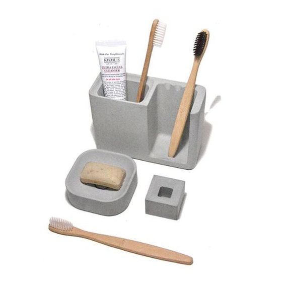 Toothbrush Holder Silicone Molds: Concrete Soap Tray & Toothpaste Box Mold