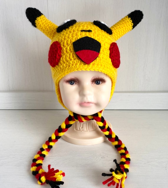 Bonnet Pikachu / bonnet Pokémon / chapeau pikachu / cadeau Pokémon / cadeau  Pikachu / costume Pokémon / cosplay pikachu -  France