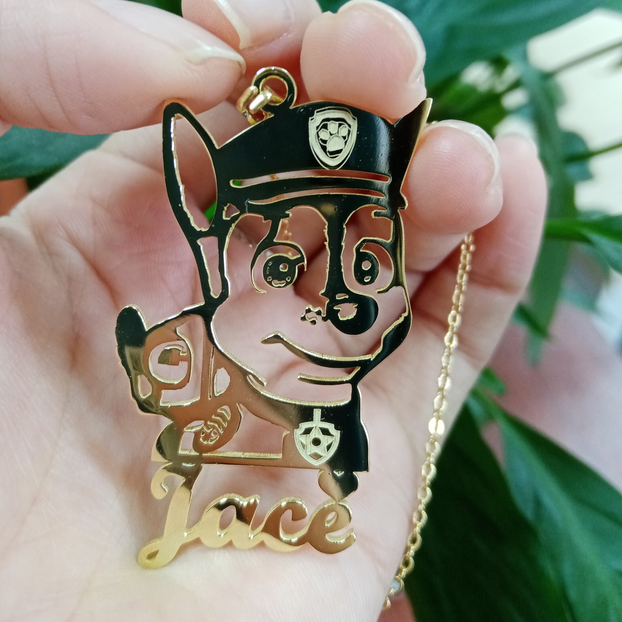 Character Necklace Name Custom Cartoon Personalized Necklace Etsy