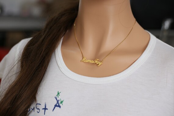 Custom Name Gold Necklacesilver 925 
