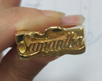 Personalized Name ring, Sterling Silver Ring, Custom Name Ring, Statement Ring, 3D Name Ring, Gifts For Her,Customized Name Ring
