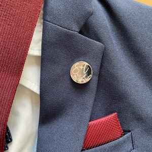 Custom Brooch Pin Logo, custom enamel pin, Customized Initial Brooch, Corporate portrait logo,groomsmen brooches, custom brooch,  pins&clips