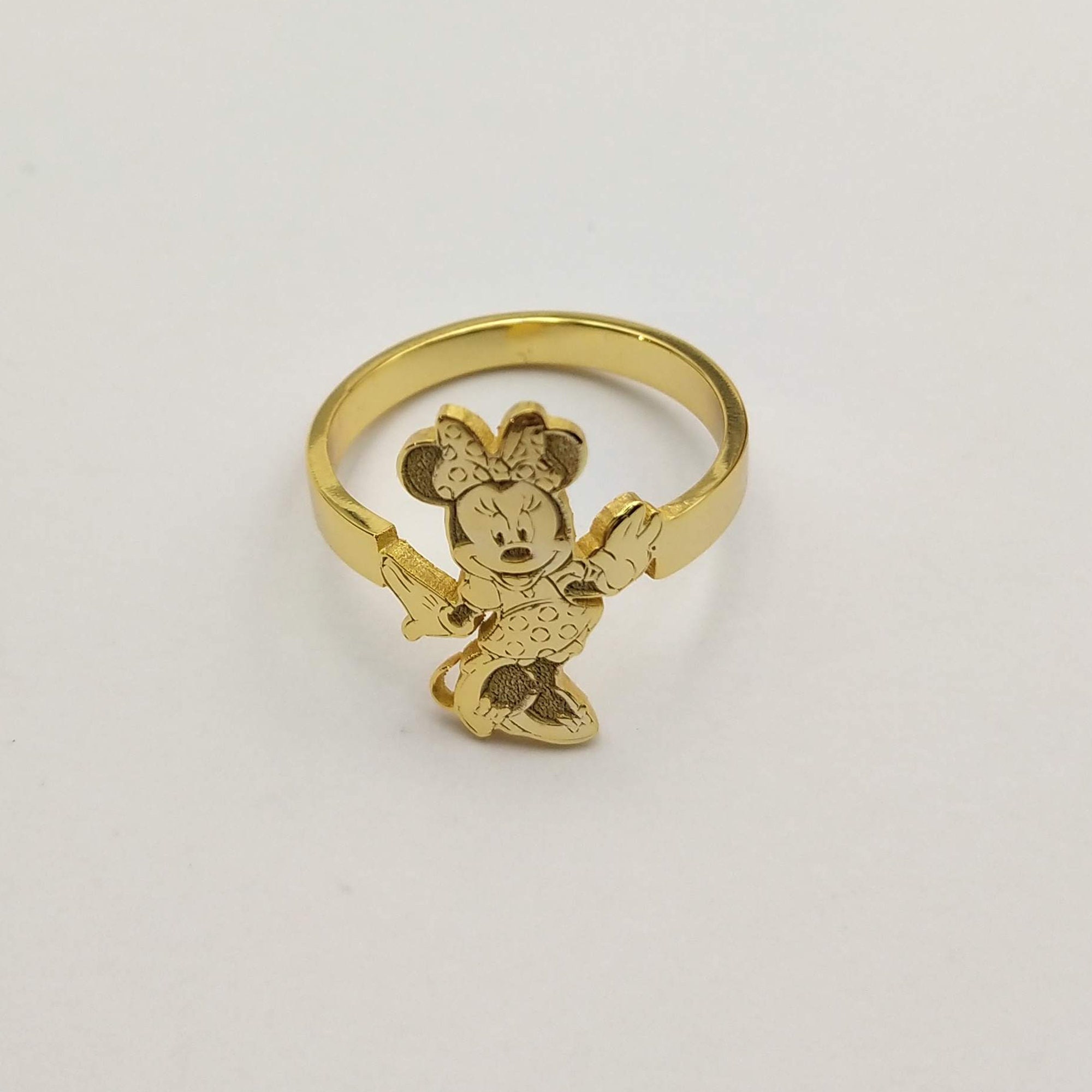 Cartoon Kids Custom Character Ring, Cute Personalized Name Ring ...