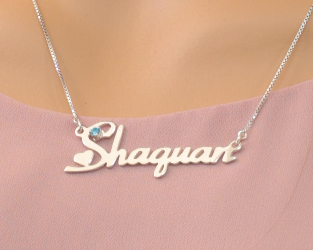 Name Necklace Cute 925 Sterling 