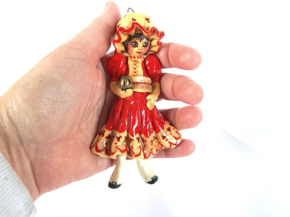 Vintage Bread Dough Christmas Ornament Holly Hobby Ornament Etsy