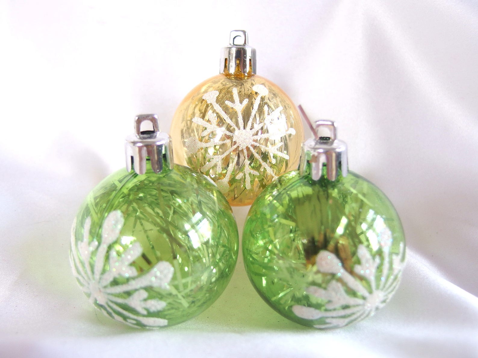 Vintage Plastic Christmas Ornaments 