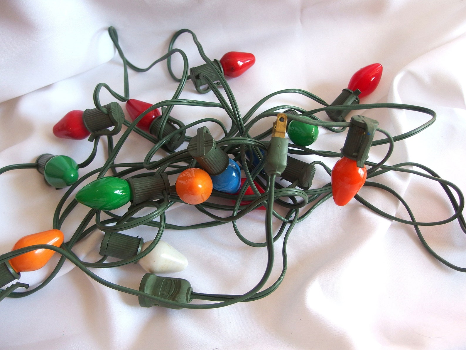 Vintage Christmas Holiday C7 Lights 15 Light Strand Etsy