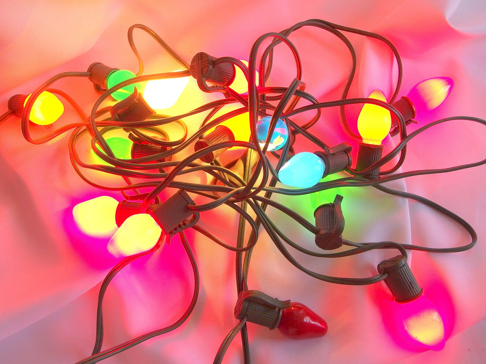 Vintage Christmas Holiday C7 Lights 15 Light Strand Etsy