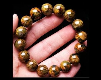 PIETERSITE BRACELET Natural With Natural Mineral Stones, Healing Crystal Bracelet, Occult Witchcraft Jewelry, Crystal Healing Meditation