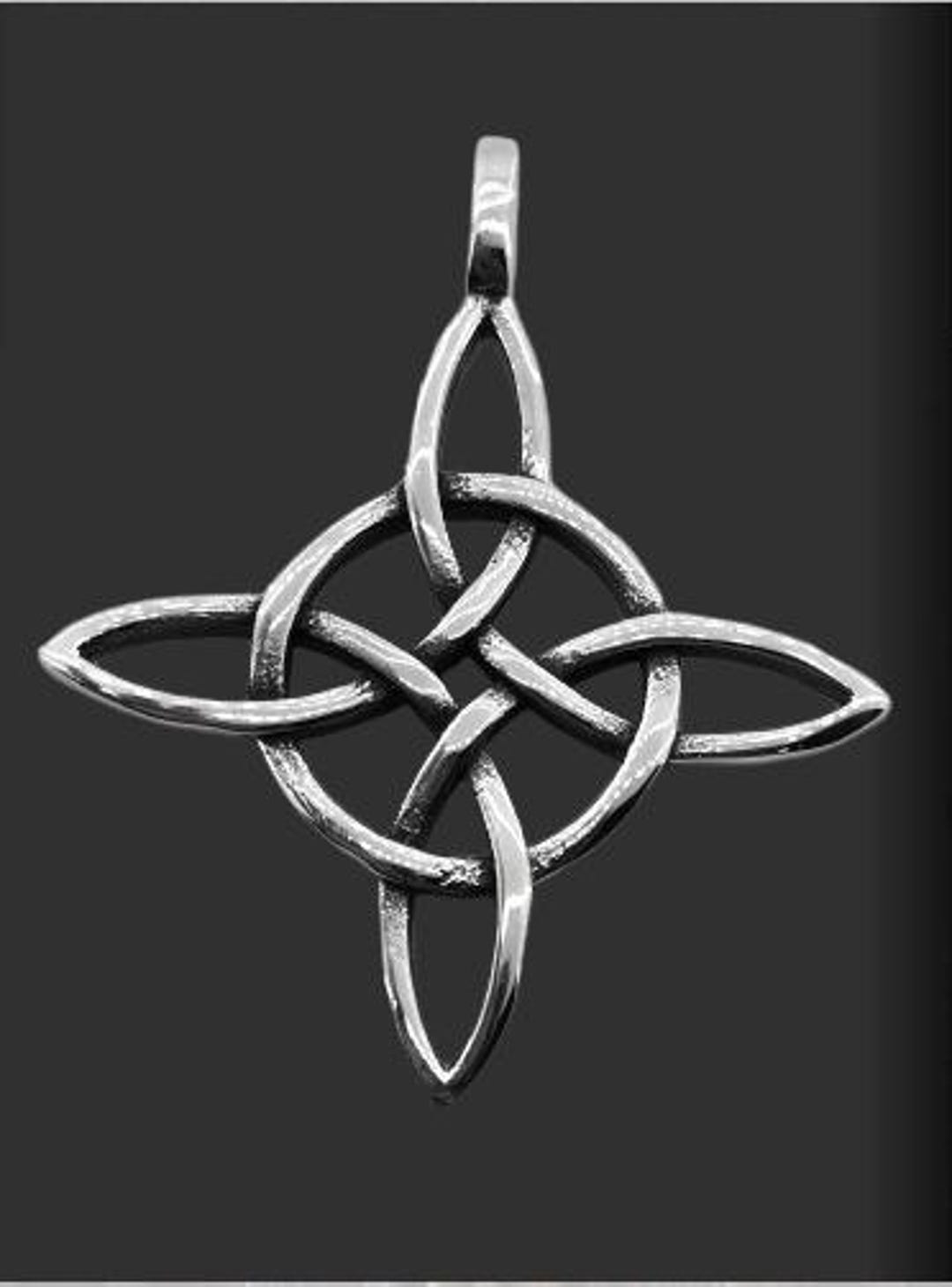 CELTIC PAGAN Endless Tangle Medallion, Wicca Pagan Pendant, Paganism ...