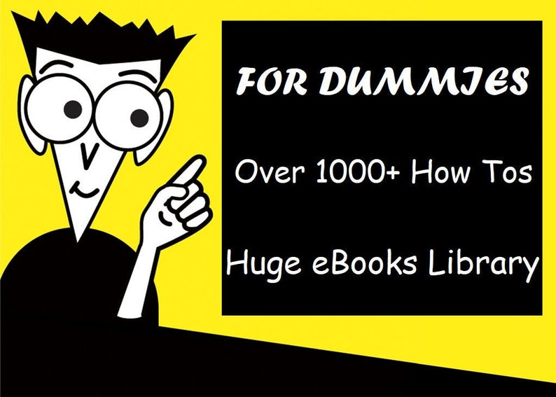 FOR DUMMIES COLLECTION Huge Library For Dummies eBooks How Etsy
