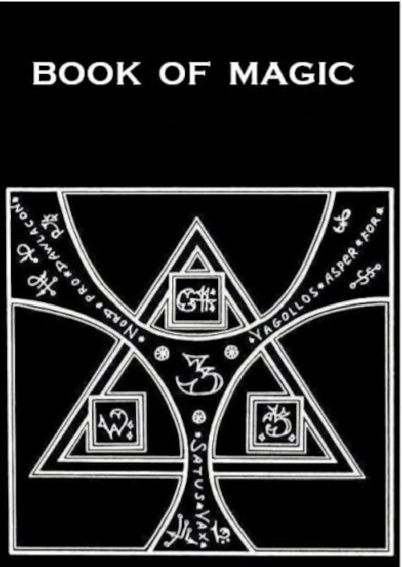 THE MAGIC BOOK Vintage Illustrated Book of Magick Magic for Etsy