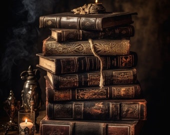 WITCHCRAFT SET Of 181 Antiquarian Collection, Antique Alchemy Witchcraft Secret Knowledge, Wicca Paganism Occultism Magic Spells,