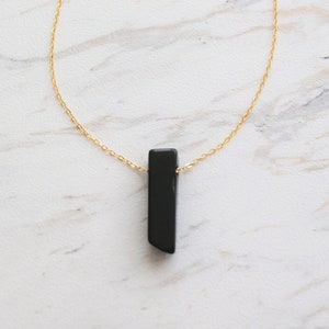Onyx necklace Raw Crystal necklace Natural stone necklace Crystal Quartz necklace Healing crystal necklace Raw crystal pendant Boho