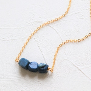 Blue Chrysocolla Necklace, Raw crystal necklace, natural crystal necklace, gemstone necklace, raw quartz necklace, 14k gold filled necklace image 1