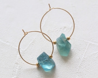 Fluorite earrings for women Natural stone earrings Crystal Quartz earrings Birthstone earrings Healing crystal earrings Raw crystal earrings