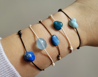 Crystal bead bracelet, crystal cord bracelet, bracelet for women, Healing bracelet, friendship bracelet, Anxiety Crystal Bracelet