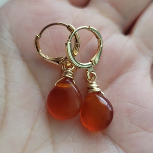 Carnelian earrings