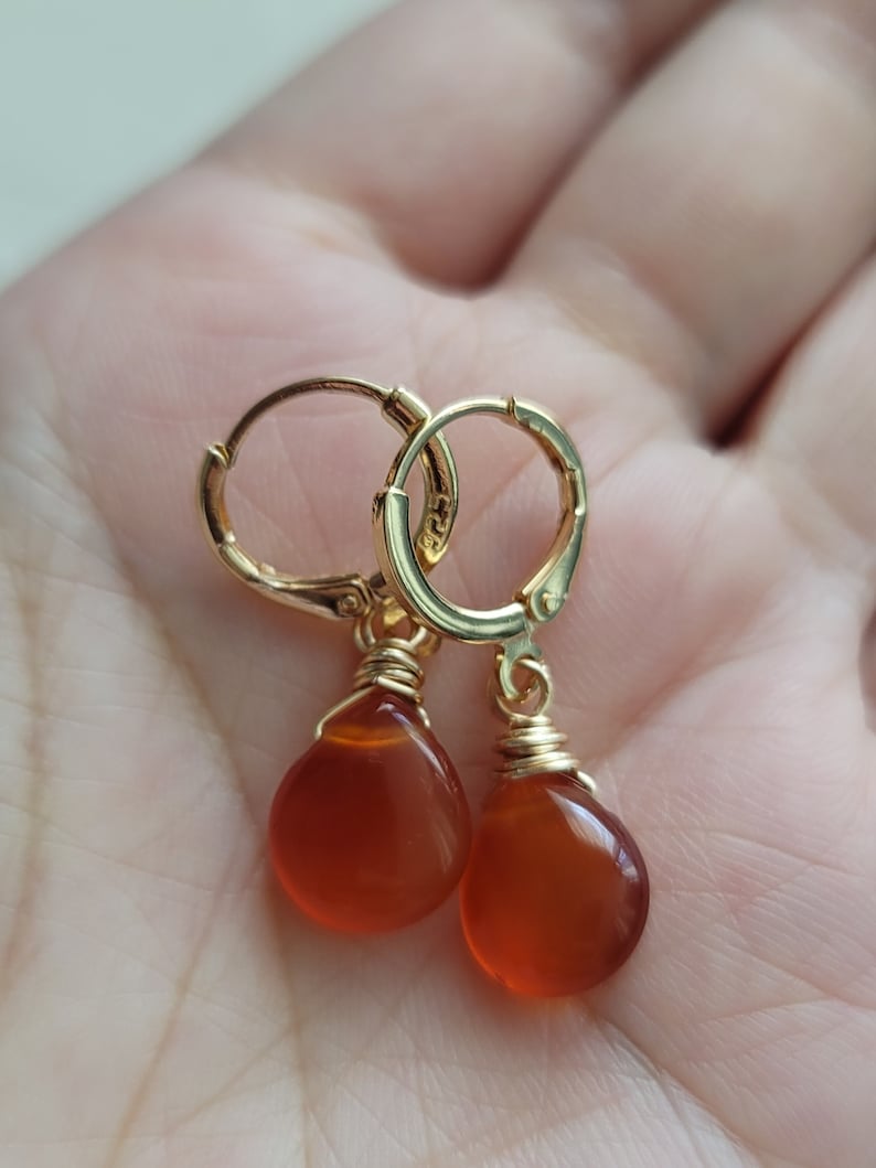 Carnelian earrings