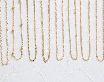 Gold chain necklace, Minimalist necklace, Dainty necklace, Gold necklace for women, Simple chain necklace, layered necklace, gold choker