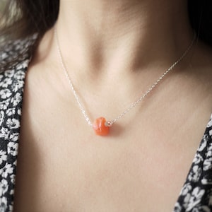 Carnelian Necklace, Raw crystal necklace, natural crystal necklace, gemstone necklace, raw quartz necklace, crystal necklace gold fill