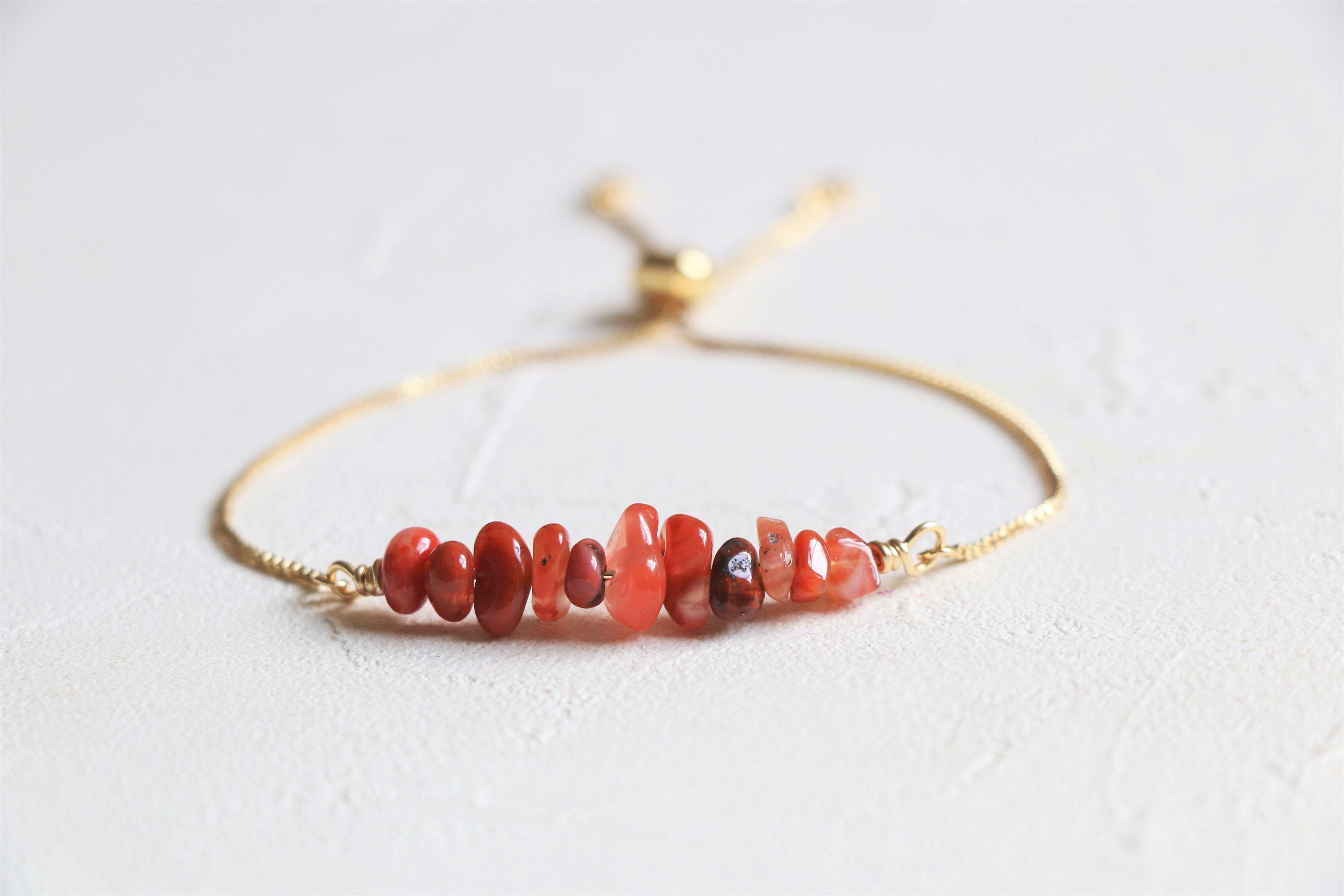Bracciale In Corniola E Angelo Custode - Fatto A Mano, Pietre Naturali 8mm, 18cm - Portafortuna Per Amore Ed Energia Positiva