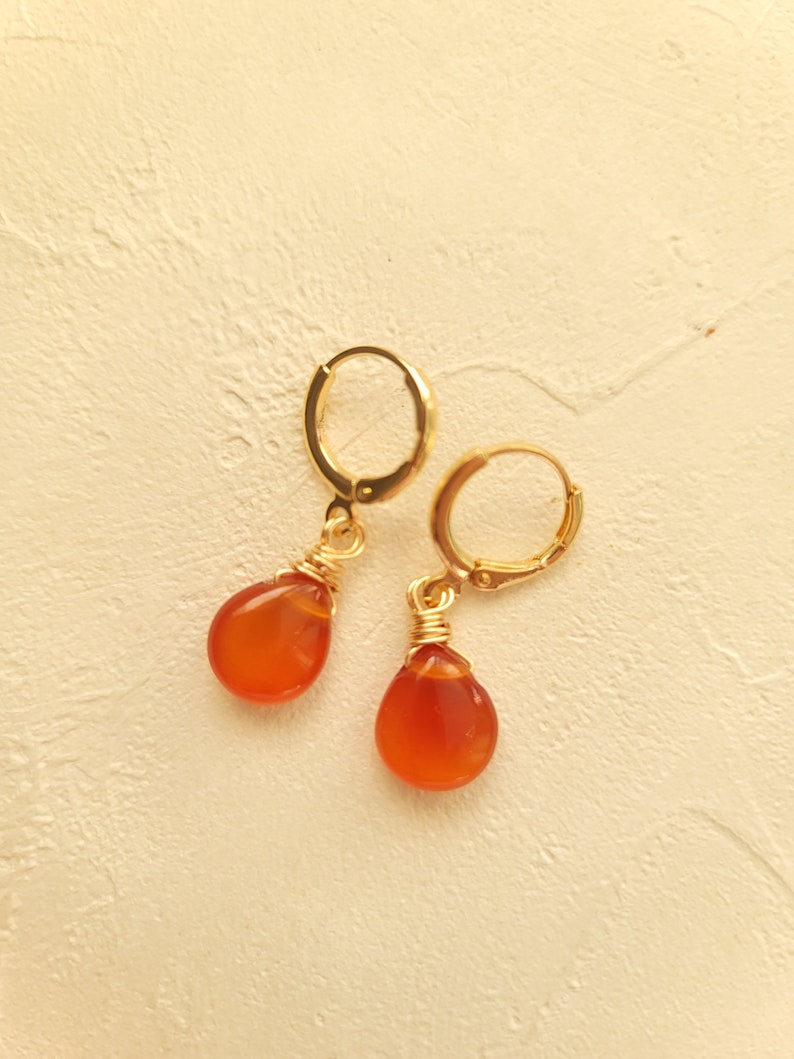 Carnelian earrings