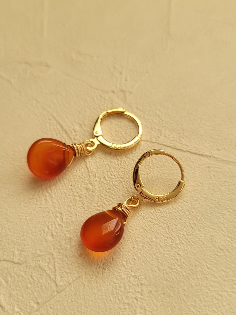 Carnelian earrings