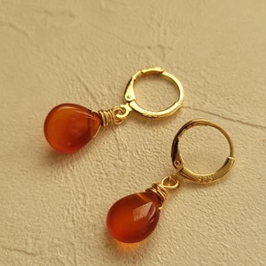 Carnelian earrings