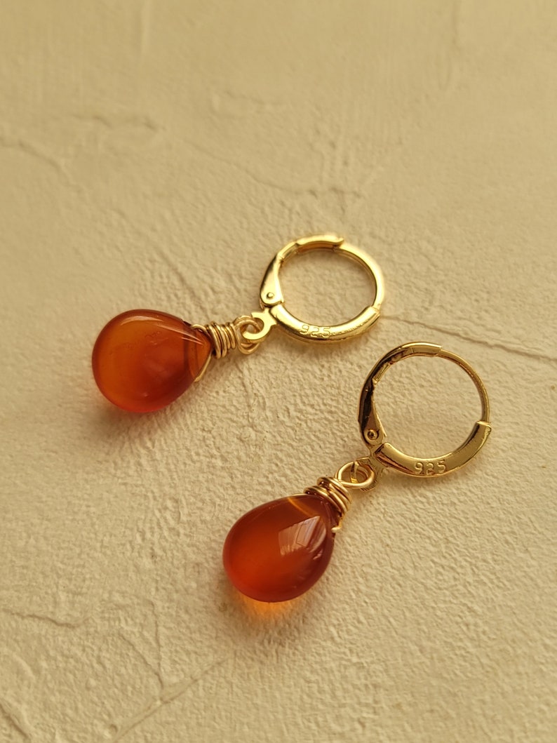 Carnelian earrings