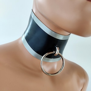 Collier Bague Latex 6C Double Ligne