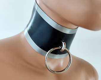Collier Latex Ring 6C Double Ligne