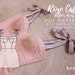 UPDATED Soft cup bustier bodice dress - EU 32-52 US 0-20 - Instant download A4 pdf sewing pattern - Rose Cafe Bustier Dress