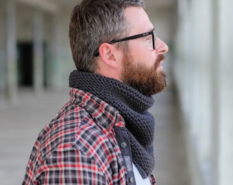 Hand Knit Cowl Scarf - The Logan
