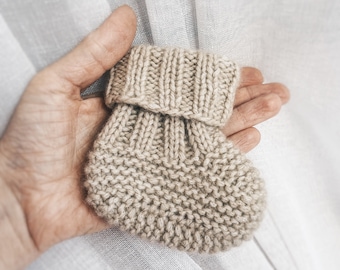KNITTING PATTERN - Baby Booties x Easy Bootie Pattern x Knitting Patterns for Babies